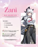 rental Costume cosplay Zani