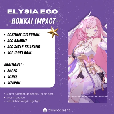 rental costume cosplay Elysia Ego