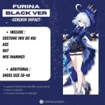 rental costume cosplay Furina Black / Ousia