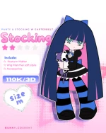 READY TO RENT Sewa Kostum Stocking Anarchy Panty And Stocking With Garterbelt PASWG