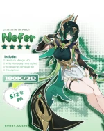 READY TO RENT ☆ Kostum Sewa Nefer — Genshin Impact