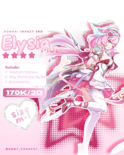 READY TO RENT ☆ Elysia MOL Love Elf - Honkai Impact 3rd