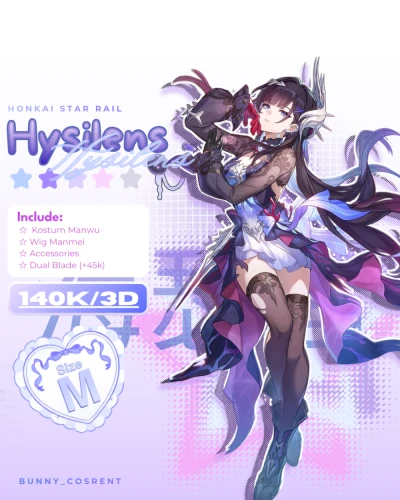 READY TO RENT ☆ Sewa Kostum Hysilens — Honkai Star Rail Hi3