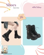 Rental Sepatu Boots tinggi 11cm