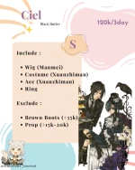 Rental Cosplay Ciel Phantomhive Size S