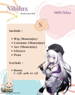 Rental Cosplay Nihilux Honkai Star Rail Size S