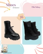 Rental Sepatu Chunky Boots Tinggi 16,5cm