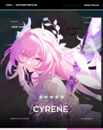 RENTAL KOSTUM CYRENE HONKAI STARRAIL