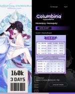 RENTAL KOSTUM COLUMBINA GENSHIN IMPACT