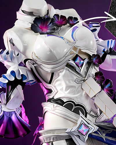 Jiangnan Kiana Kaslana (Herrscher of Finality Ver.) Cosplay Costume Set - Honkai Impact 3rd (Size M)