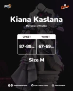 Jiangnan Kiana Kaslana (Herrscher of Finality Ver.) Cosplay Costume Set - Honkai Impact 3rd (Size M)