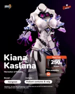 Jiangnan Kiana Kaslana (Herrscher of Finality Ver.) Cosplay Costume Set - Honkai Impact 3rd (Size M)