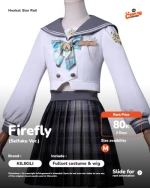 KILIKILI Firefly (Seifuku Ver.) Cosplay Costume Set - Honkai: Star Rail (Size M)