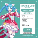 Rental Kostum Hatsune Miku (WxS BNW Ver.) - Project Sekai