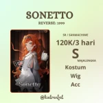 Rental Cosplay Sonetto Reverse: 1999