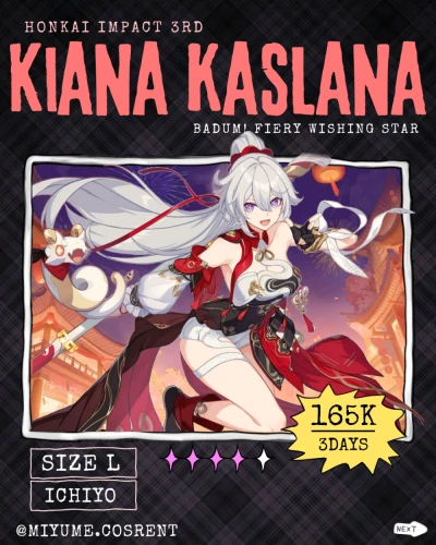 Kiana Kaslana Badum Fiery Wishing star Honkai Impact 3rd
